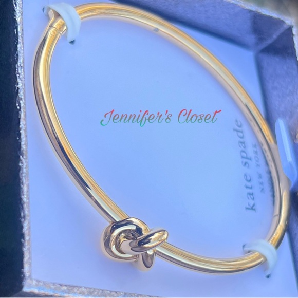 Kate Spade Doble Knotted Hinge Bangle Bracelet NWT - Picture 5 of 6